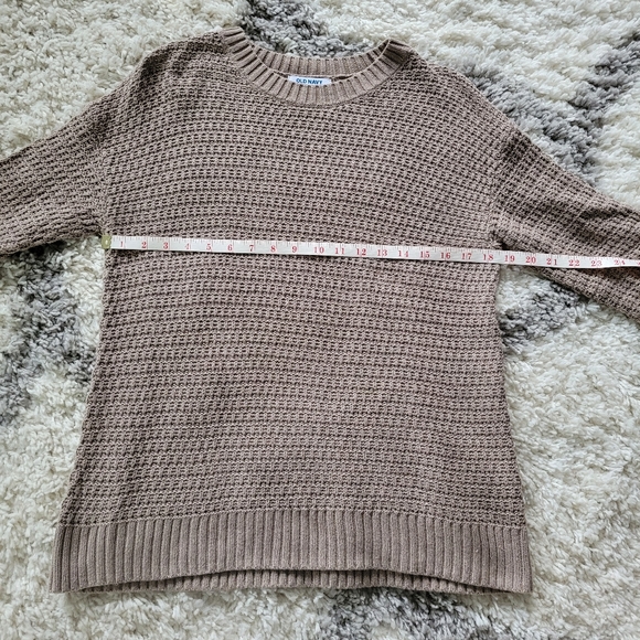 Tunic Length Tan Sweater | Size Small | Old Navy - Picture 4 of 5